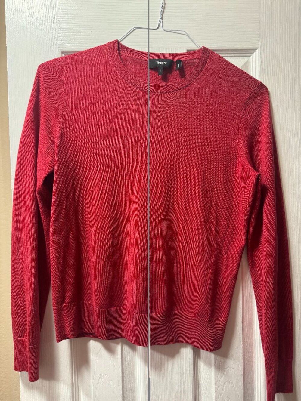 THEORY 100% Wool Sweater | Red | Size Medium